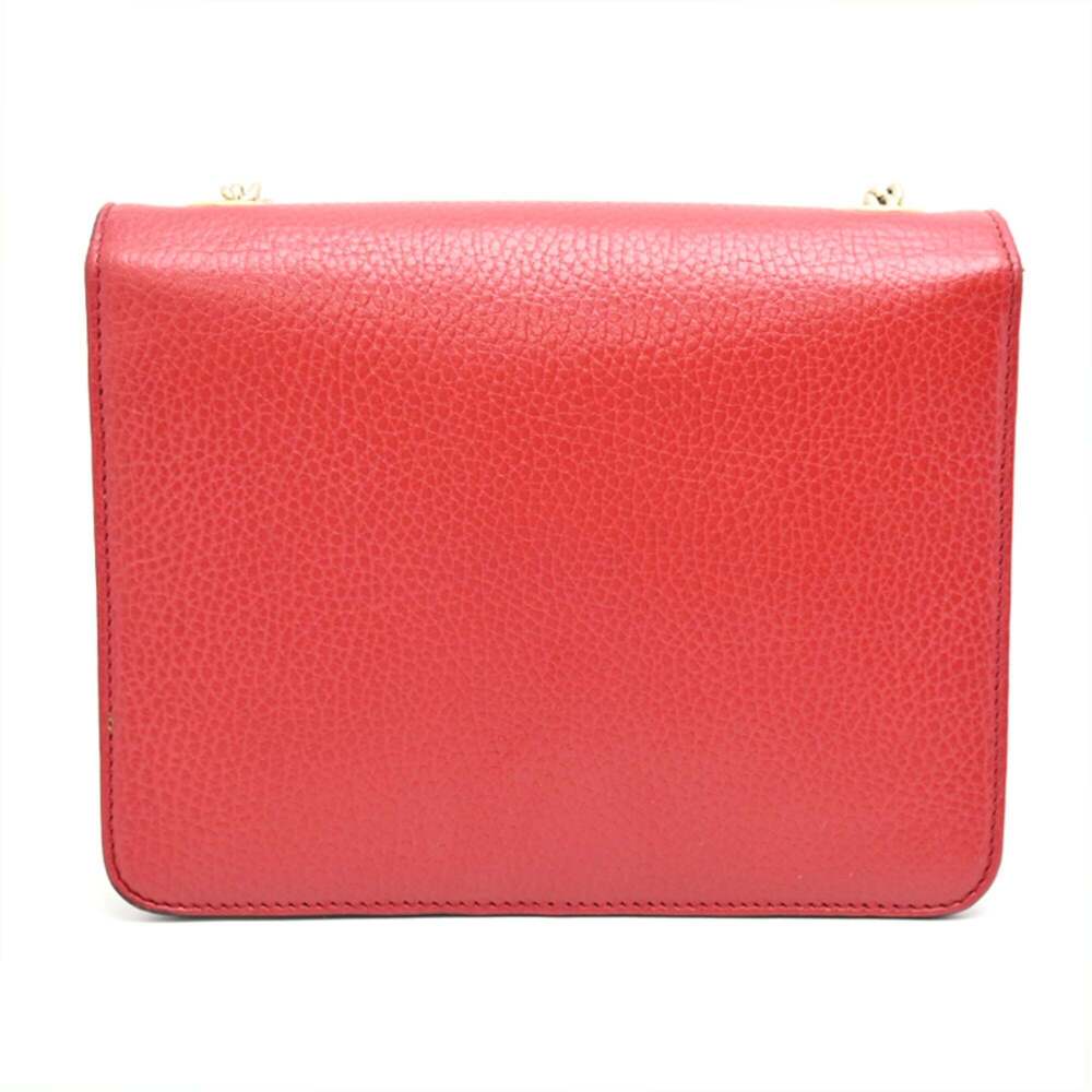 GUCCI Red Leather Shoulder Bag - Picture 2 of 9